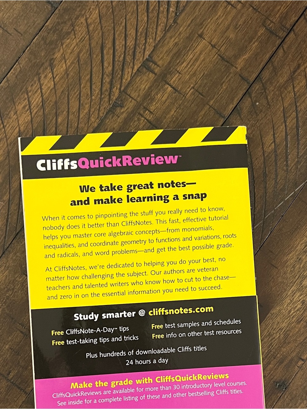 Algebra 1 CliffsNotes CliffsQuickReview - Picture 2 of 4